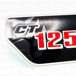 สติ๊กเกอร์ ข้างซ้าย "CT125" ติดรถสีน้ำตาล ของแท้ พื้นดำ 1 ชิ้น สำหรับ Honda CT125 CT-125 125cc Motorcycle Scooter ปี 2020-2022